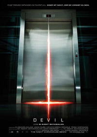 Devil Movie Poster Print showcasing chilling horror artwork.