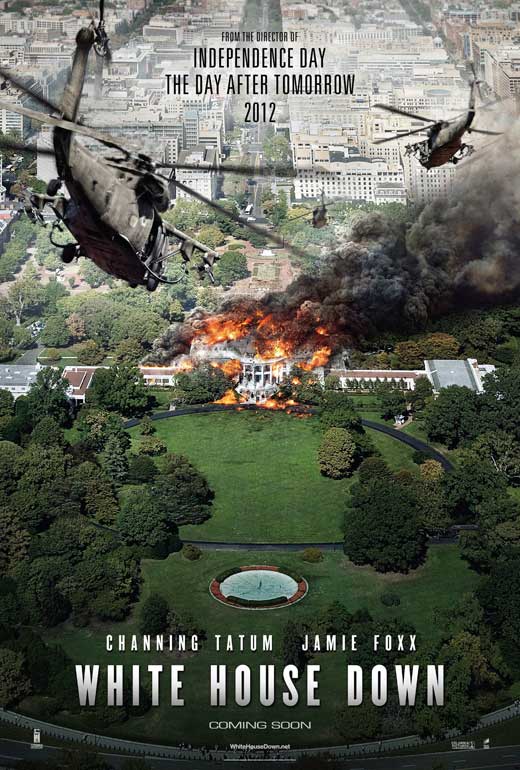 White House Down Movie Poster Print capturing thrilling action scenes.