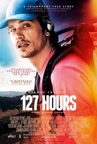 127 Hours Movie Poster Print featuring dramatic survival imagery.