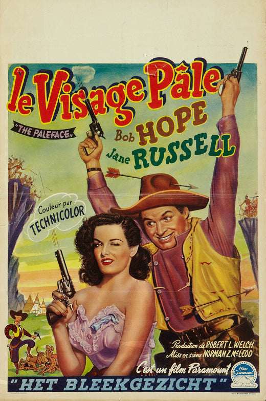 The Paleface Movie Poster Print showcasing classic film art.