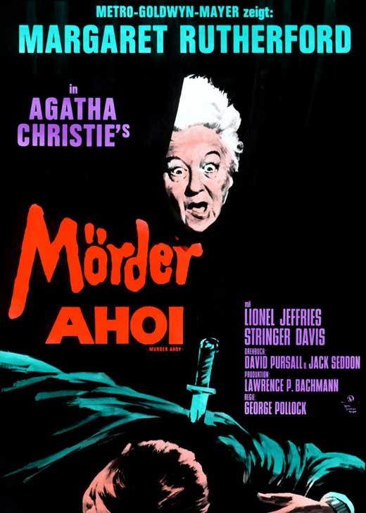 Murder Ahoy Movie Poster Print featuring vibrant colors and classic design.