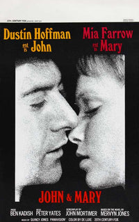 John and Mary Movie Poster Print showcasing film artwork.