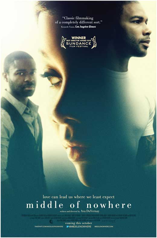Middle of Nowhere Movie Poster Print featuring vibrant colors and dynamic imagery.