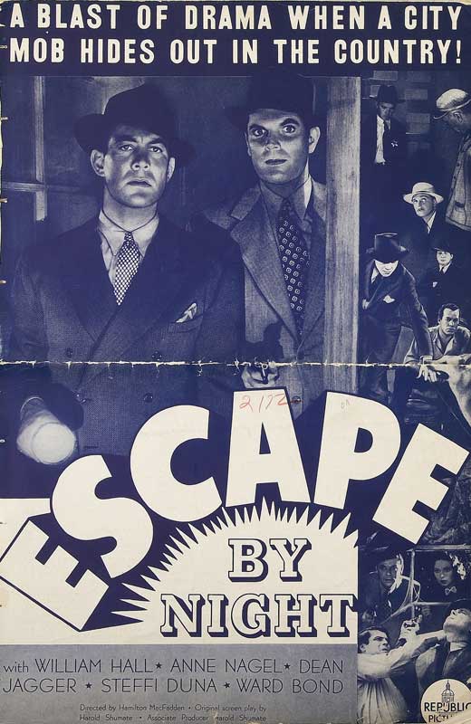 Escape by Night Movie Poster Print showcasing dramatic imagery.