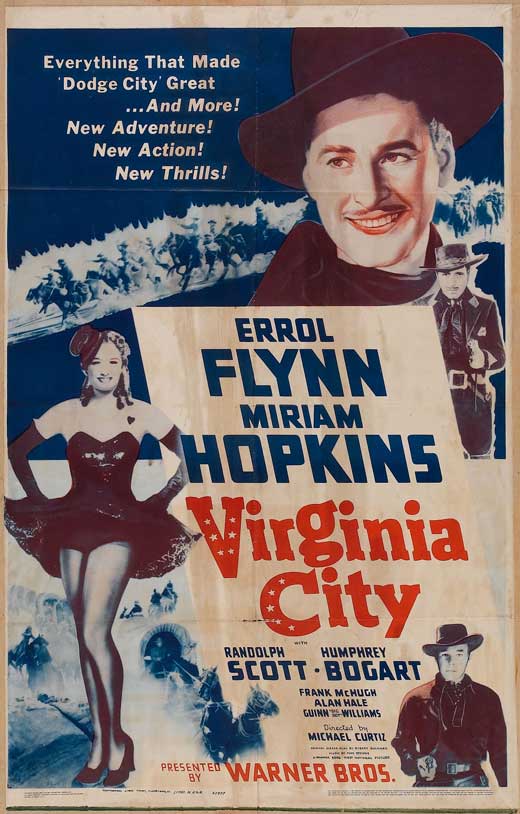 Virginia City Movie Poster Print showcasing classic film visuals.
