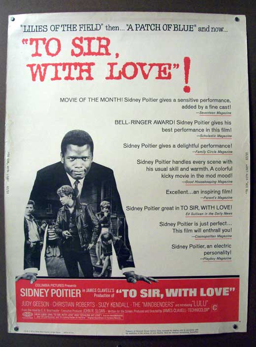 To Sir, with Love Movie Poster Print featuring iconic imagery from the film.