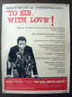 To Sir, with Love Movie Poster Print featuring iconic imagery from the film.