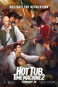 Hot Tub Time Machine 2 Movie Poster Print showcasing vibrant colors and fun design.