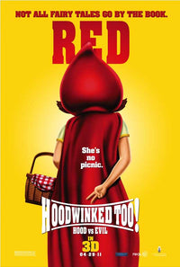 Hoodwinked Too! Hood vs. Evil Movie Poster Print featuring vibrant animated characters.