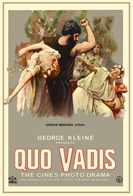 Quo Vadis Movie Poster Print showcasing epic cinematic art