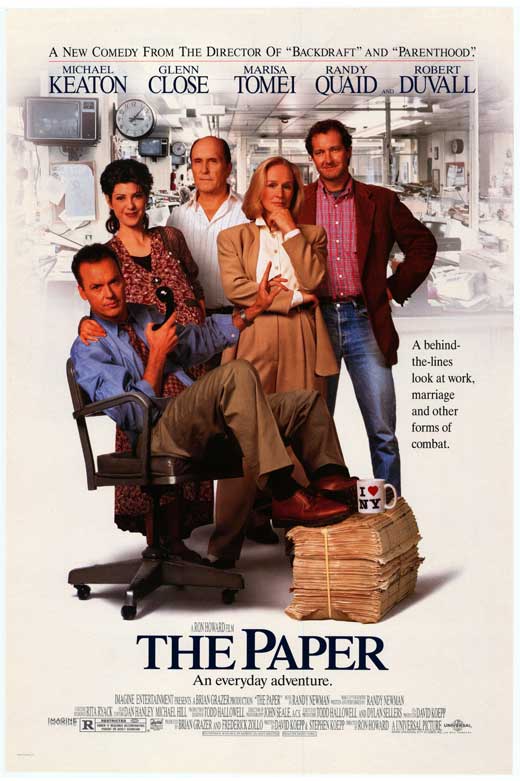 The Paper Movie Poster Print showcasing cinematic artwork.