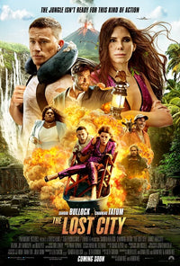 The Lost City movie poster print featuring adventure theme.