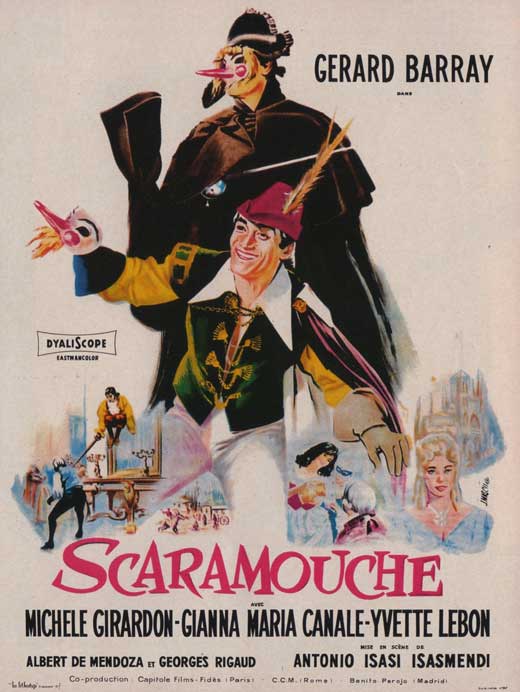 Scaramouche Movie Poster Print showcasing classic film artwork.