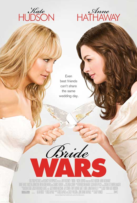 Bride Wars Movie Poster Print featuring vibrant wedding-themed artwork.