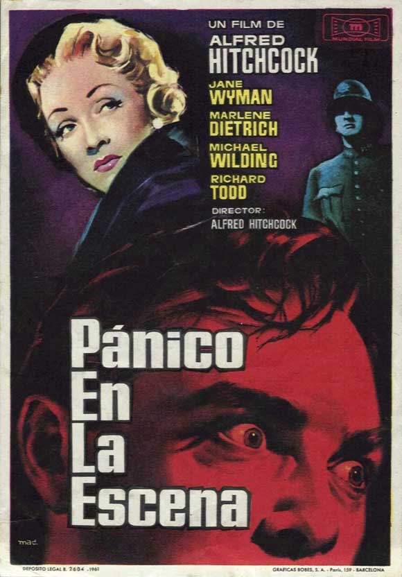 Stage Fright Movie Poster Print showcasing classic horror imagery