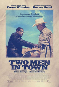 Two Men in Town Movie Poster featuring dramatic imagery.
