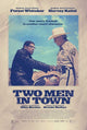 Two Men in Town Movie Poster featuring dramatic imagery.