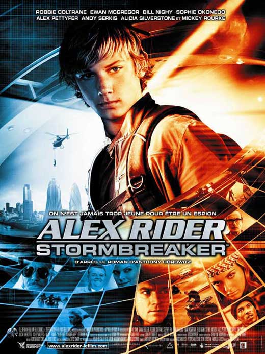 Alex Rider: Operation Stormbreaker Movie Poster Print featuring the main character in an action pose.