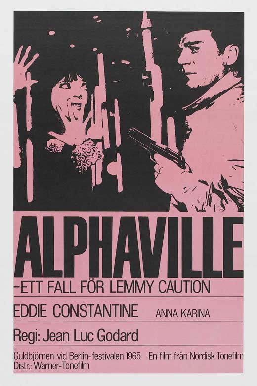Alphaville Movie Poster Print featuring iconic sci-fi artwork