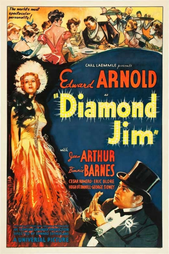 Diamond Jim Movie Poster showcasing classic film art