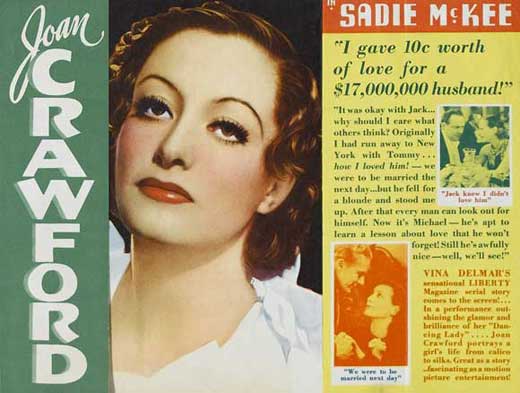 Sadie McKee Movie Poster Print showcasing classic cinema artwork.