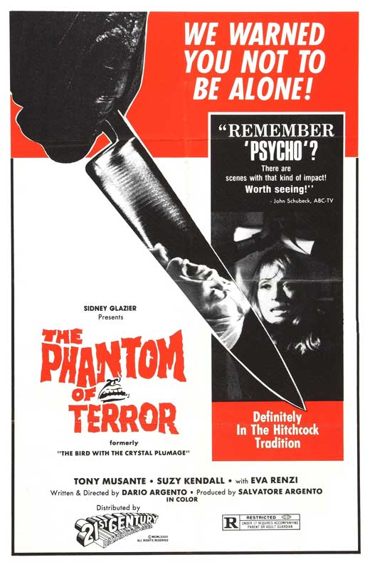 The Bird with the Crystal Plumage Movie Poster Print