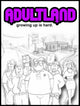 Adultland Movie Poster Print showcasing vibrant artwork.
