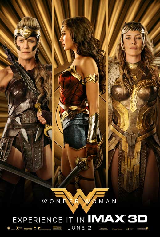 Wonder Woman Movie Poster Print showcasing the iconic superhero.