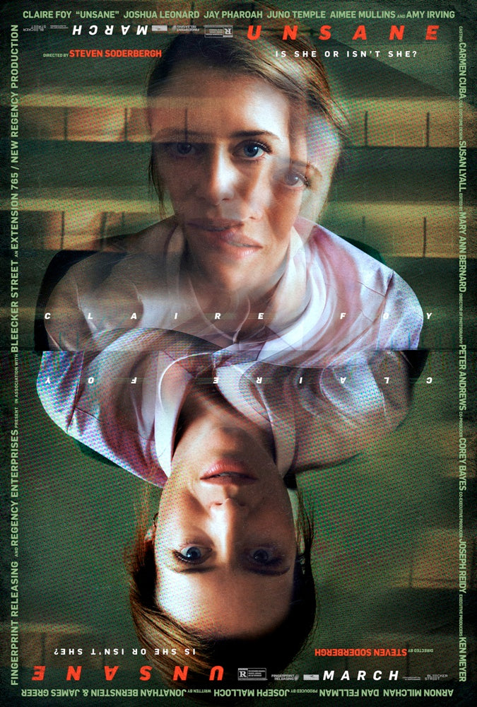 Unsane Movie Poster Print showcasing psychological horror theme.