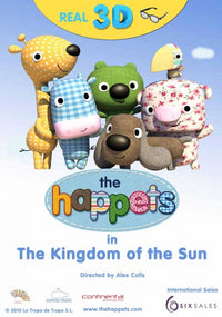 The Happets Movie Poster Print featuring colorful and playful characters.