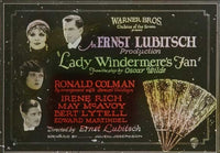 Lady Windermere's Fan Movie Poster Print showcasing classic theater art.