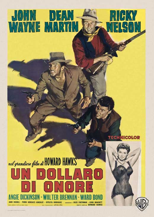 Rio Bravo Movie Poster Print showcasing classic Western film art.