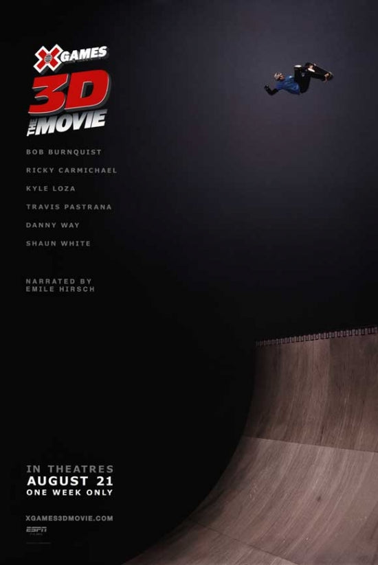 X Games 3D The Movie Poster Print showcasing extreme sports excitement.