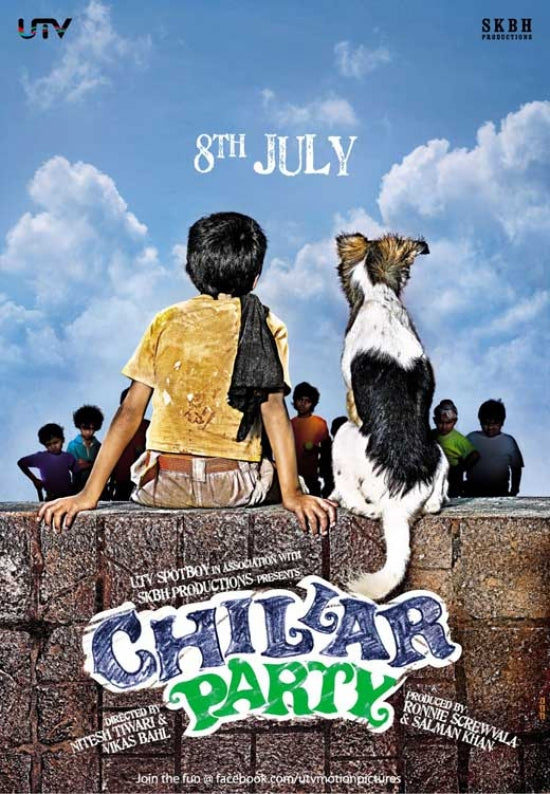 Chillar Party Movie Poster Print featuring colorful design.
