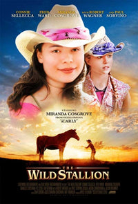 The Wild Stallion Movie Poster Print showcasing a wild stallion.