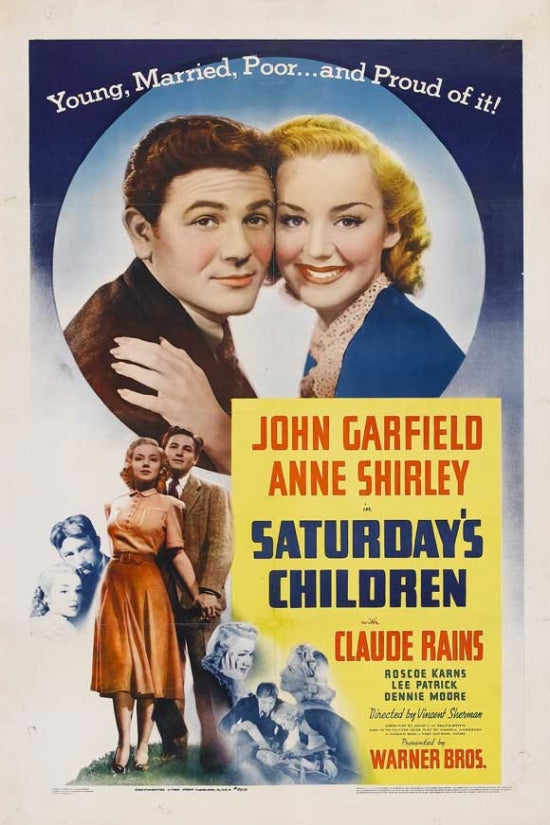 Saturday's Children Movie Poster Print - Classic Cinema Art
