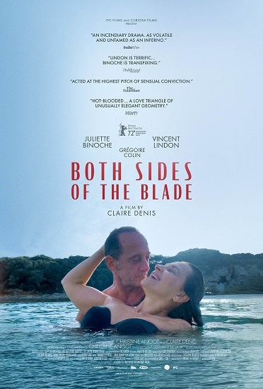 Both Sides of the Blade Movie Poster Print featuring vibrant colors and cinematic imagery.