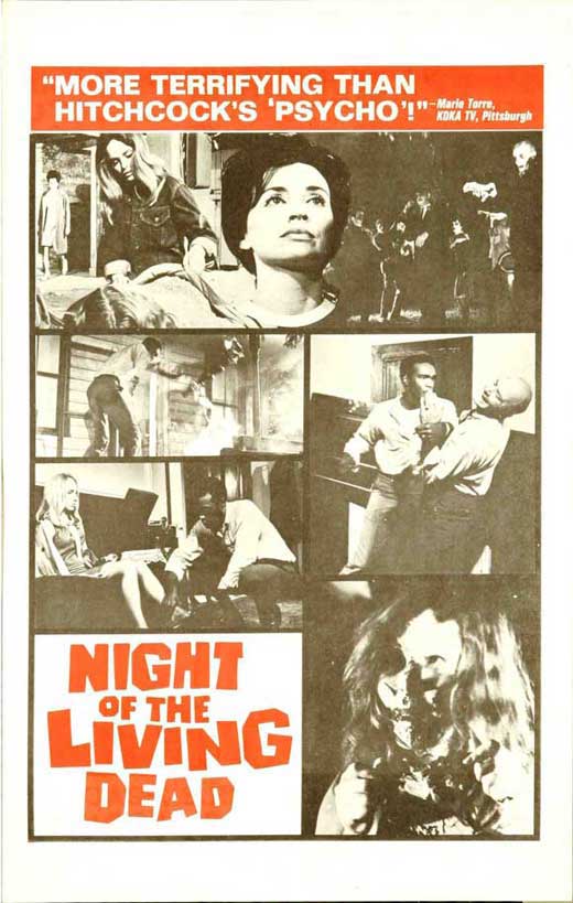 Night of the Living Dead Movie Poster Print featuring classic horror film art.