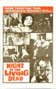 Night of the Living Dead Movie Poster Print featuring classic horror film art.