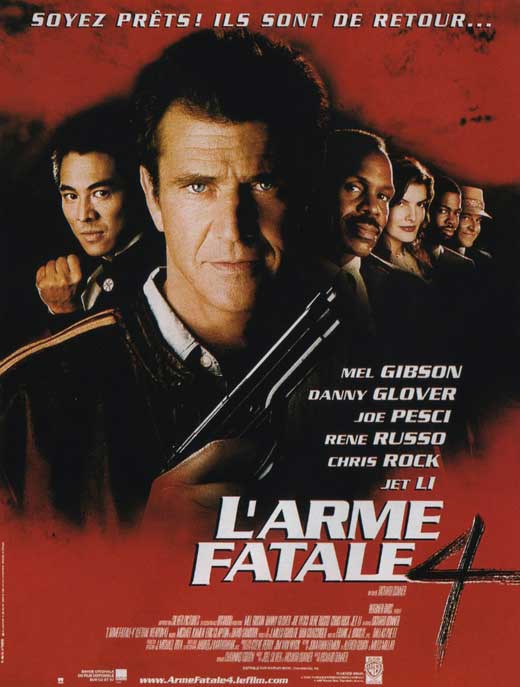 Lethal Weapon 4 Movie Poster Print featuring iconic action scenes.