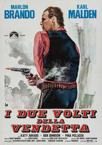 One-Eyed Jacks Movie Poster Print featuring classic film imagery.