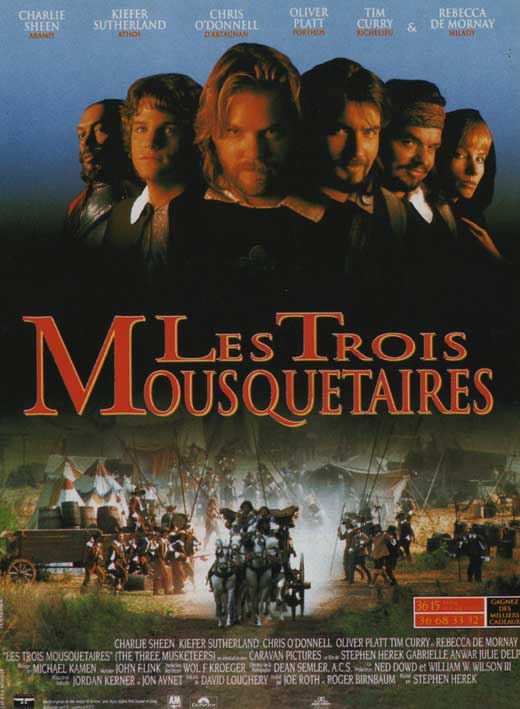 The Three Musketeers Movie Poster Print featuring classic adventure themes.