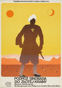 The Golden Voyage of Sinbad Movie Poster Print showcasing adventurous artwork.