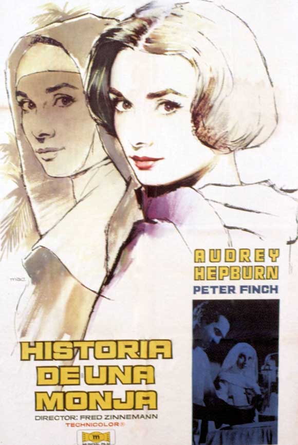 Nun's Story Movie Poster Print showcasing cinematic art.
