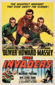 The Invaders Movie Poster Print showcasing classic sci-fi artwork.