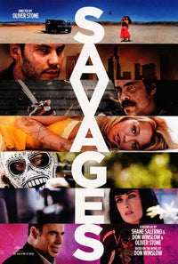 Savages Movie Poster Print featuring intense visuals from the film.