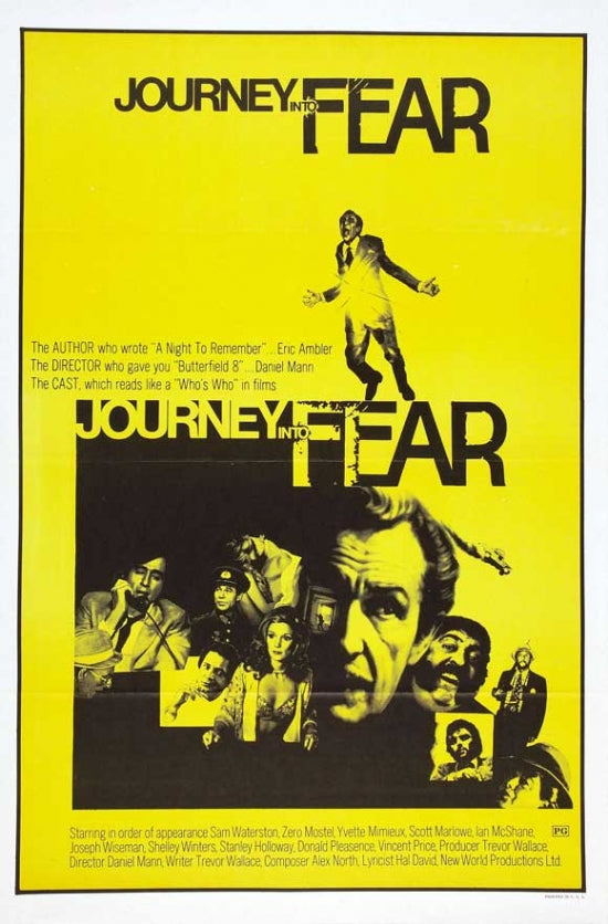Journey into Fear Movie Poster Print showcasing classic cinema art.