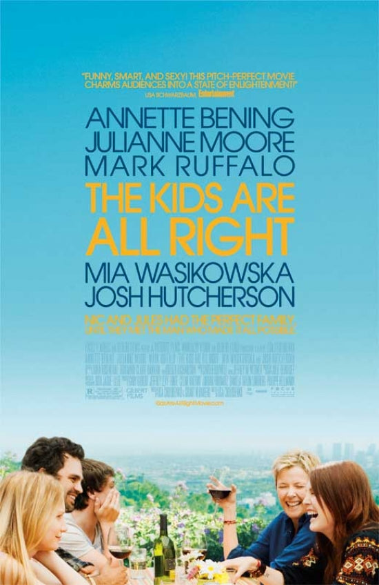 The Kids Are All Right movie poster print showcasing vibrant colors