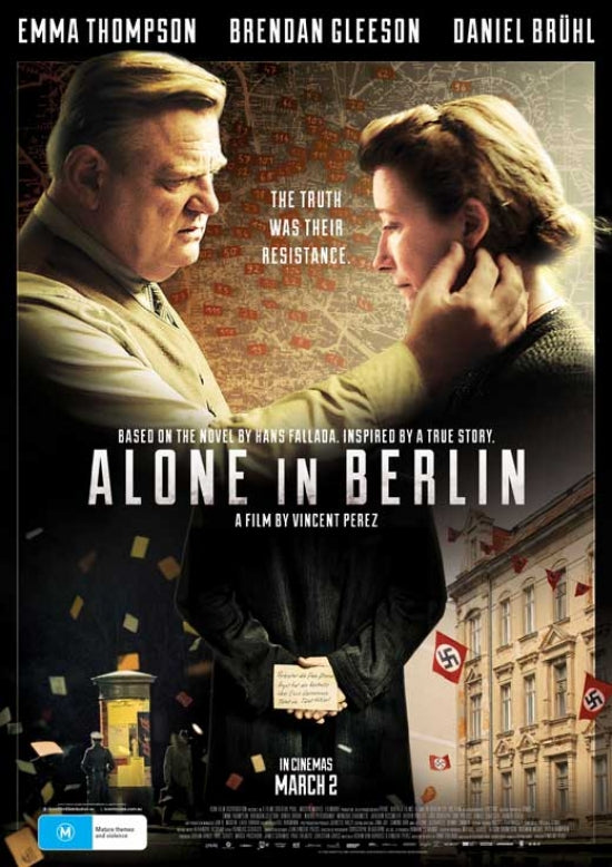 Alone in Berlin Movie Poster Print showcasing dramatic film imagery.