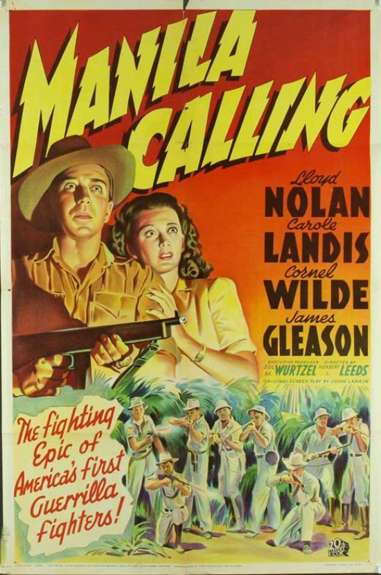 Manila Calling Movie Poster featuring vintage film design